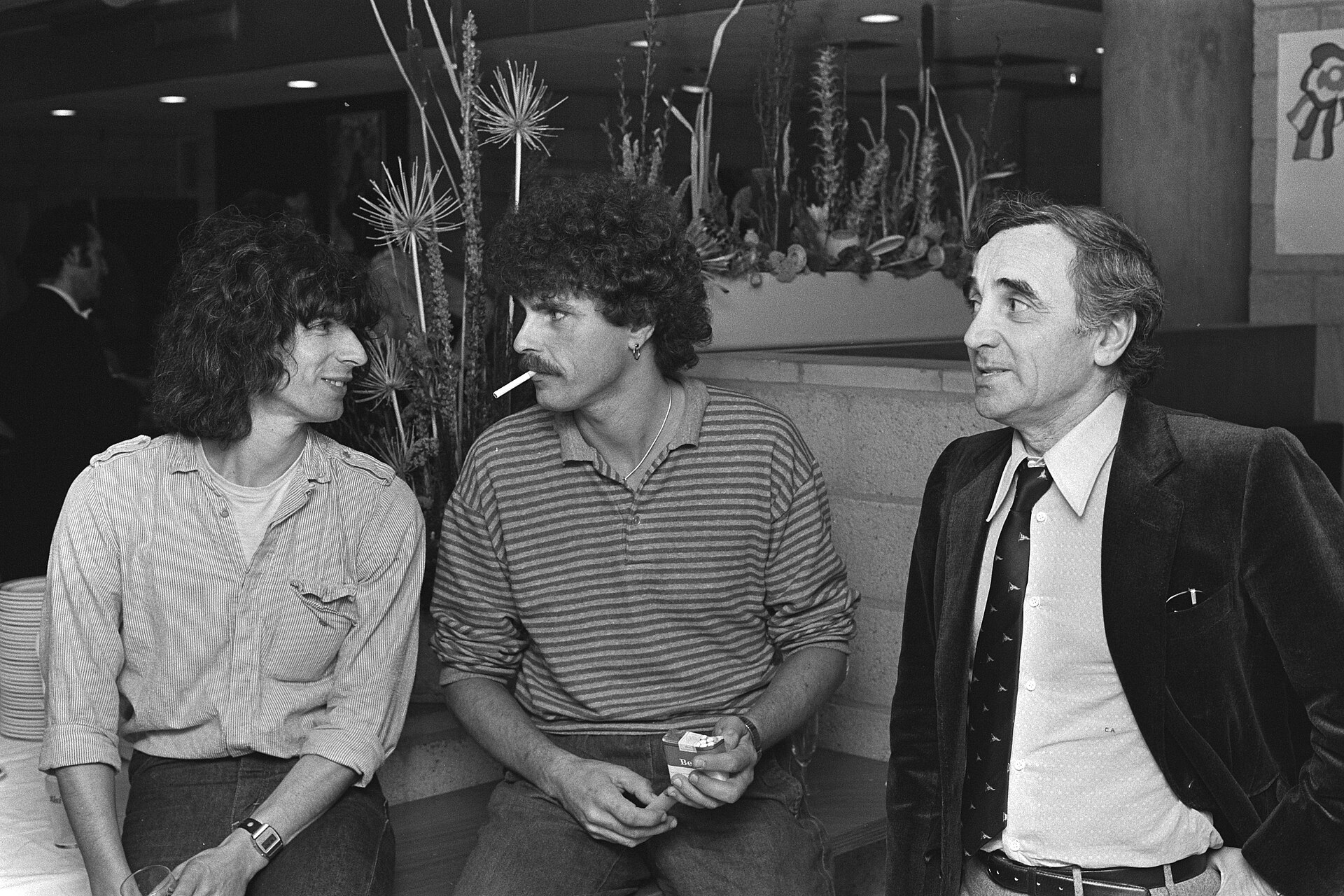 Aznavour at the Edison gala, 1980