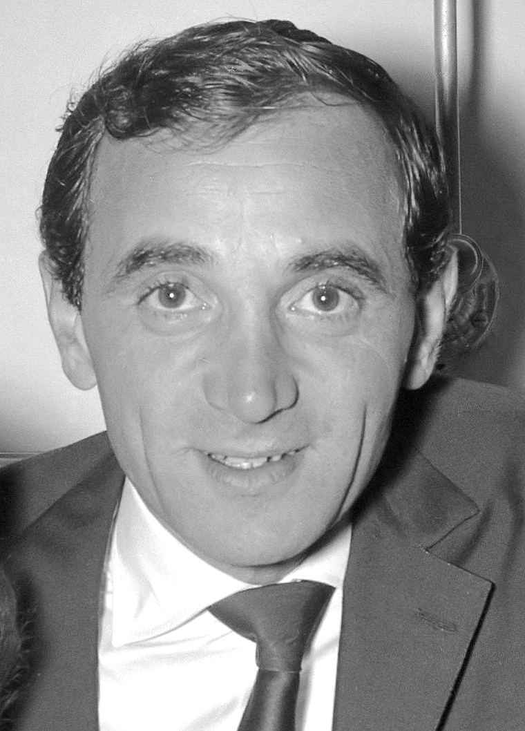Charles Aznavour in a studio portrait, 1961