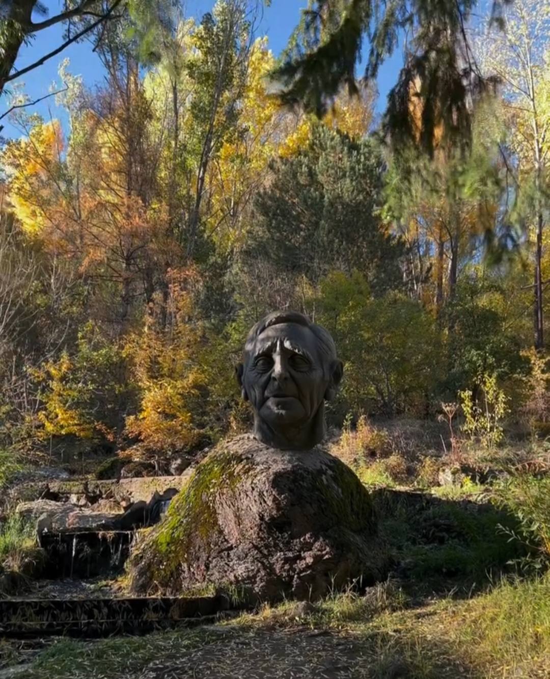 Monument to Aznavour in Jermuk